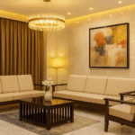 Rosewood Five Seater Sofa Set