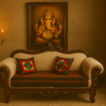 Rosewood Three Seater Maharaja Sofa