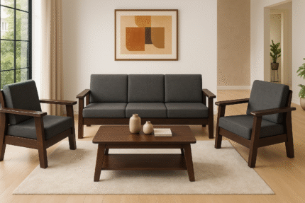 Rosewood Five Seater Sofa Set