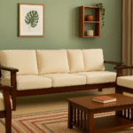 Rubberwood Five Seater Sofa Set