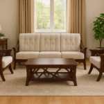 Rosewood Five Seater Sofa Set