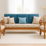 Rubberwood Five Seater Sofa Set