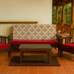 Rosewood Five Seater Sofa Set