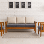 Teakwood Five Seater Sofa Set