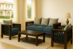Rubberwood Five Seater Sofa Set
