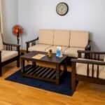 Rosewood Five Seater Sofa Set